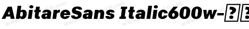 AbitareSans Italic600w字体转换